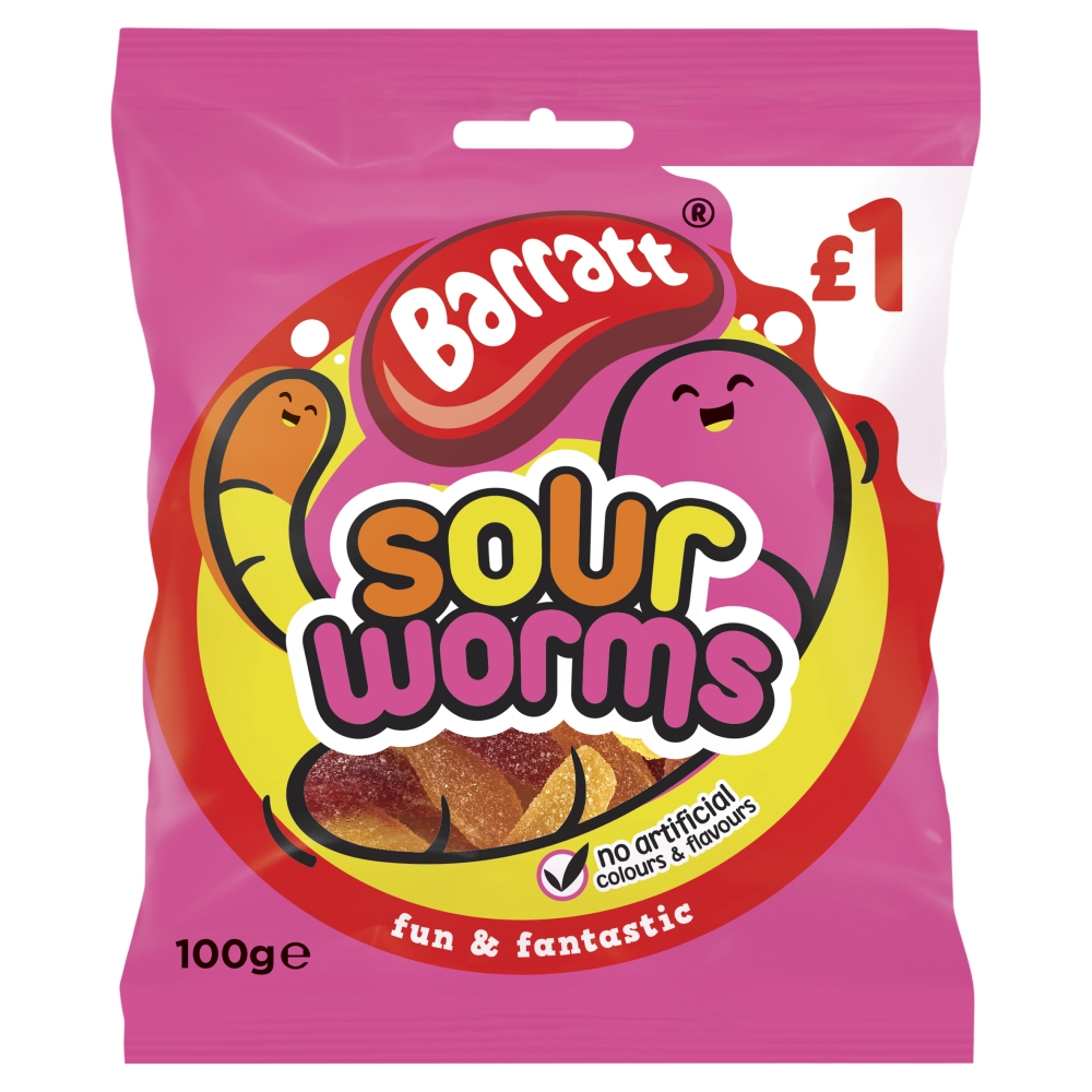 Barrat Fun and Fantastic Sour Worms PM £1