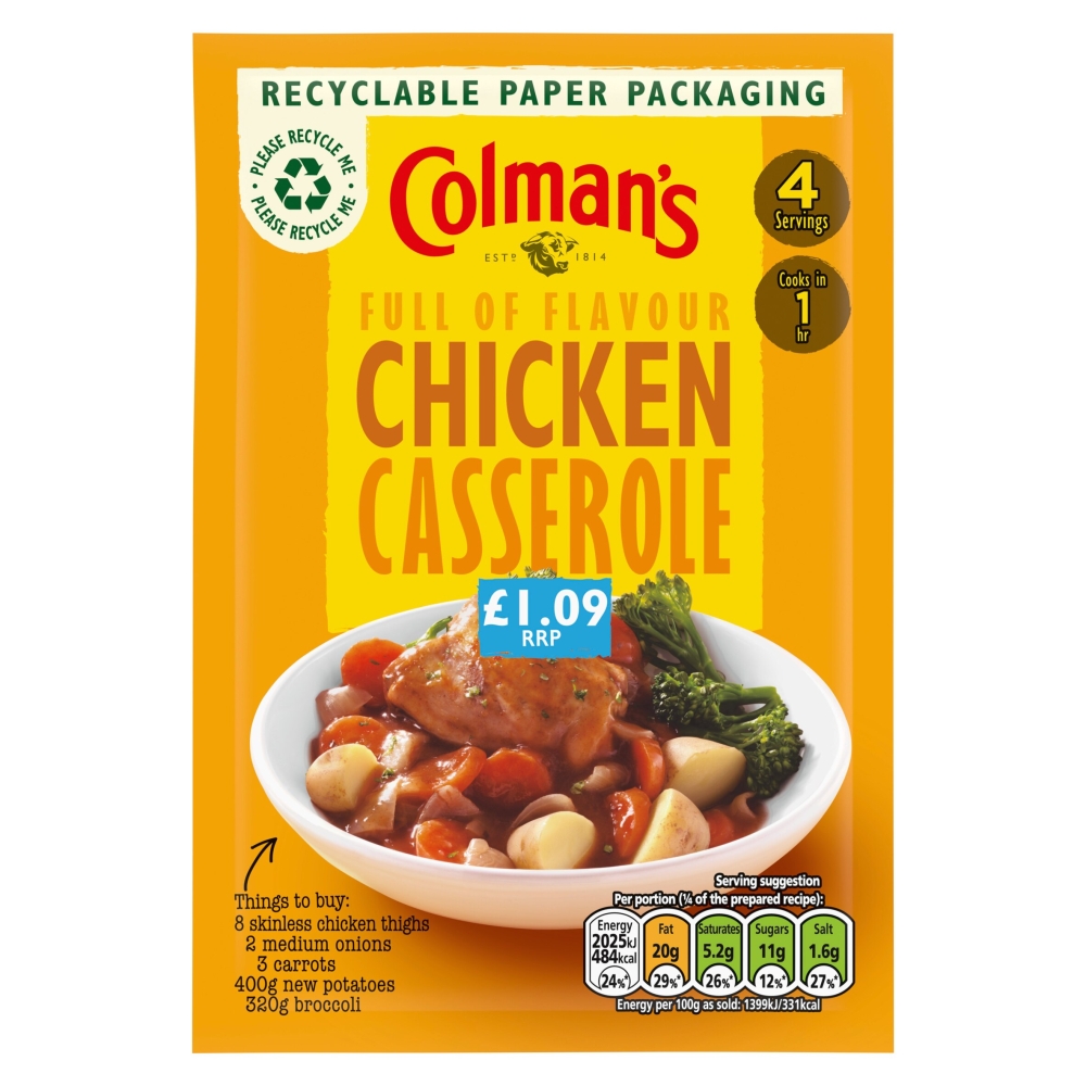 Colmans Chicken Casserole Seasoning Mix PM £1.09