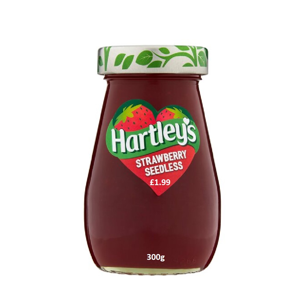 Hartleys Seedless Strawberry Jam PM £1.99